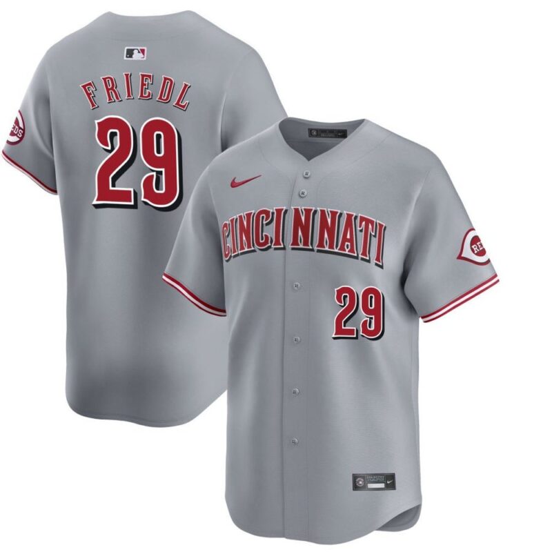 68631f71afe43_1 Men's Cincinnati Reds #29 TJ Friedl Gray City Connect Jersey