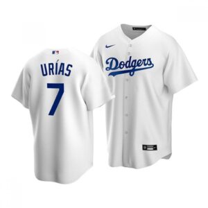 68631fa67e91b_1 Men's Los Angeles Dodgers #7 Julio Urias White 2020 Stitched Jersey