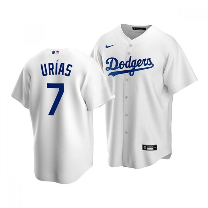 68631fa67e91b_1 Men's Los Angeles Dodgers #7 Julio Urias White 2020 Stitched Jersey