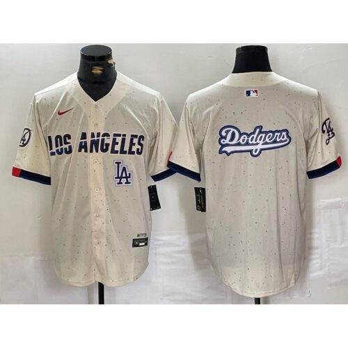 68631fc2867b8_1 Men's Los Angeles Dodgers Blank Cream Stitched Baseball Jersey