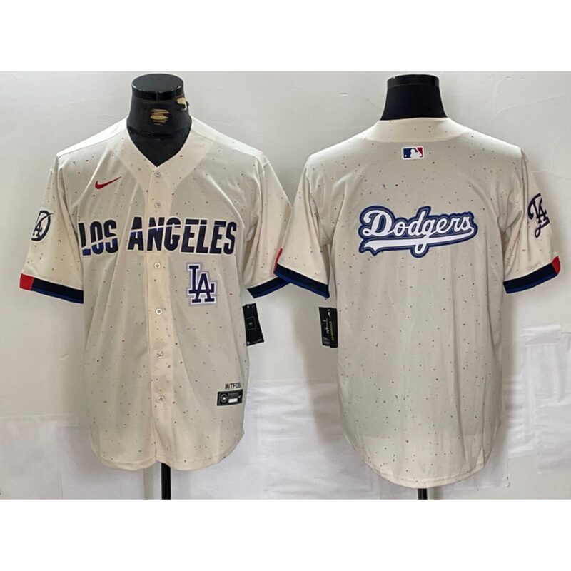 68631fc2867b8_1 Men's Los Angeles Dodgers Blank Cream Stitched Baseball Jersey