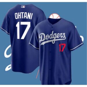 68631fc581f7c_1 Men's Los Angeles Dodgers #17 Shohei Ohtani Blue Cool Base Stitched Jersey