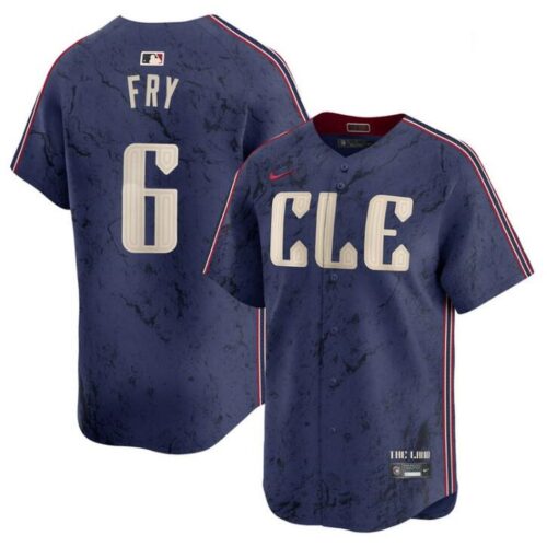 68631ffde1d69_1 Men's Cleveland Guardians #6 David Fry Navy 2024 City Connect Limited Stitched Baseball Jersey