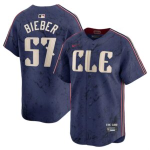 68632000de9b1_1 Men's Cleveland Guardians #57 Shane Bieber Navy 2024 City Connect Limited Stitched Baseball Jersey