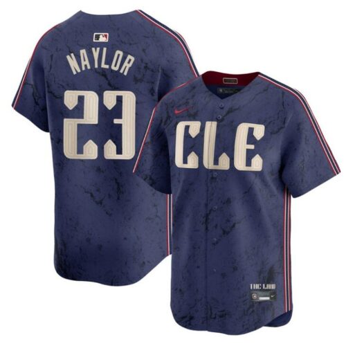 68632009c1951_1 Men's Cleveland Guardians #23 Bo Naylor Navy 2024 City Connect Limited Stitched Baseball Jersey