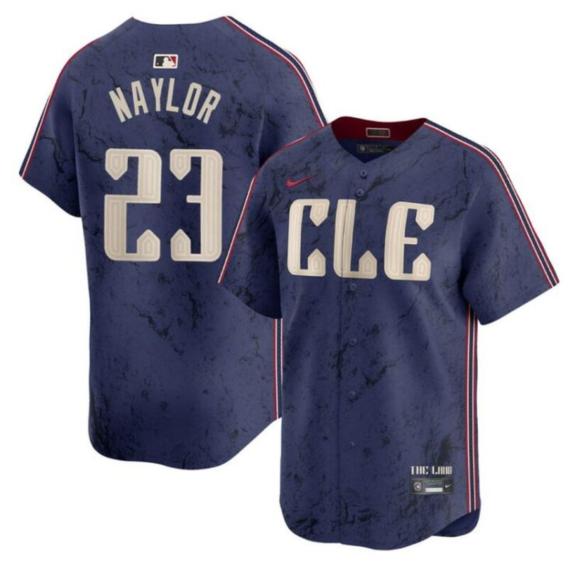68632009c1951_1 Men's Cleveland Guardians #23 Bo Naylor Navy 2024 City Connect Limited Stitched Baseball Jersey