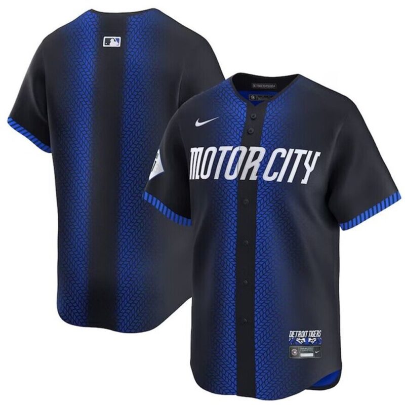 6863202d13050_1 Youth Detroit Tigers Blank 2024 Navy City Connect Cool Base Limited Stitched Baseball Jersey