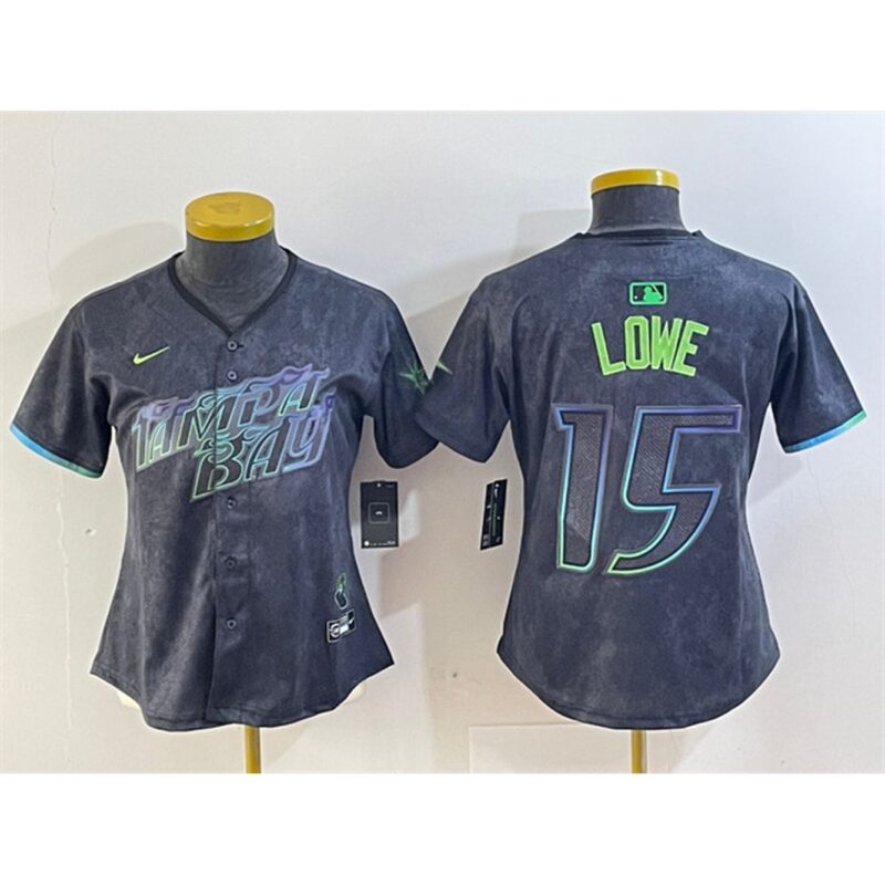 68632054eb440_1 Women's Tampa Bay Rays #15 Josh Lowe Charcoal 2024 City Connect Limited Stitched Baseball Jersey(Run Small)