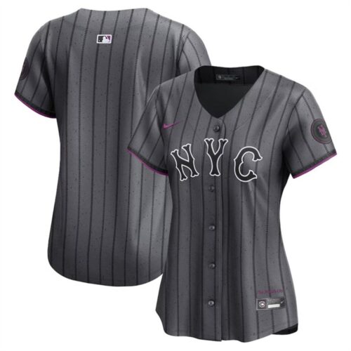6863205f22e5c_1 Women's New York Mets Blank Graphite 2024 City Connect Limited Stitched Baseball Jersey(Run Small)