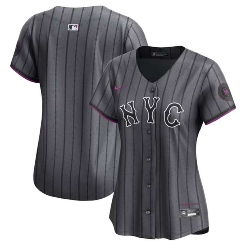 6863205f22e5c_1 Women's New York Mets Blank Graphite 2024 City Connect Limited Stitched Baseball Jersey(Run Small)