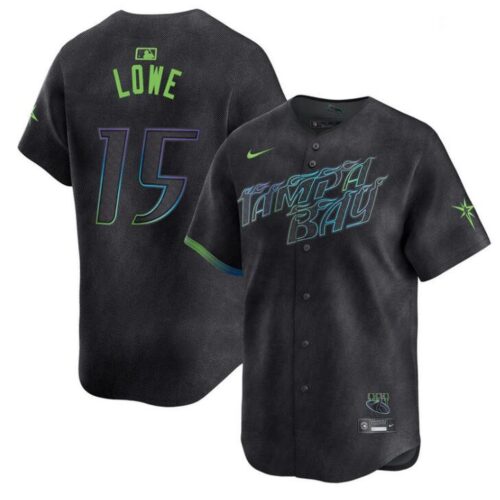 6863209684a2d_1 Men's Tampa Bay Rays #15 Josh Lowe Charcoal 2024 City Connect Limited Stitched Baseball Jersey