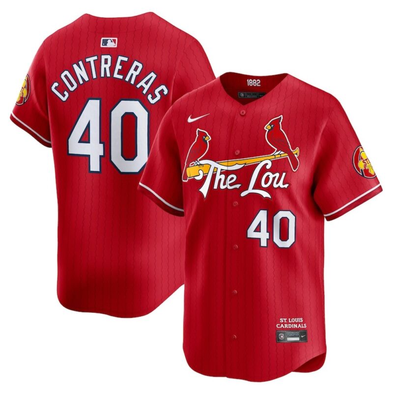 686320a76f18e_1 Men's St. Louis Cardinals #40 Willson Contreras Red 2024 City Connect Limited Player Jersey
