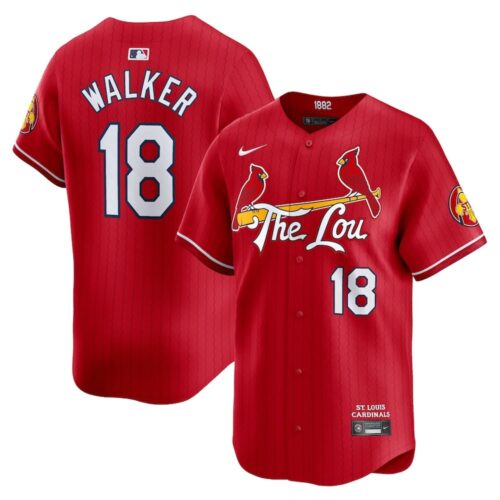 686320aa6c4d3_1 Men's St. Louis Cardinals #18 Jordan Walker Red 2024 City Connect Limited Player Jersey