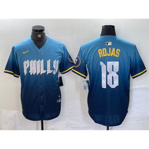686320c291460_1 Men's Philadelphia Phillies #18 Johan Rojas Blue 2024 City Connect Limited Stitched Jersey