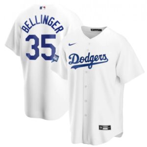 68632136afc6e_1 Men's Los Angeles Dodgers #35 Cody Bellinger White 2020 World Series Champions Home Patch Cool Base Stitched Jersey