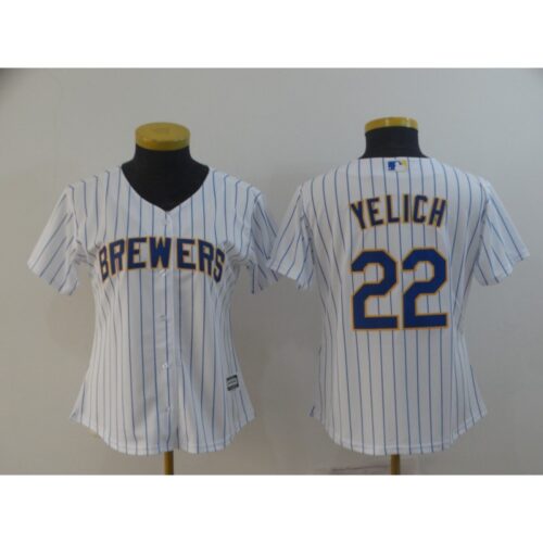 6863219cc9764_1 Women's Milwaukee Brewers #22 Christian Yelich "Yeli" White Cool Base Stitched MLB Jersey(Run Small)