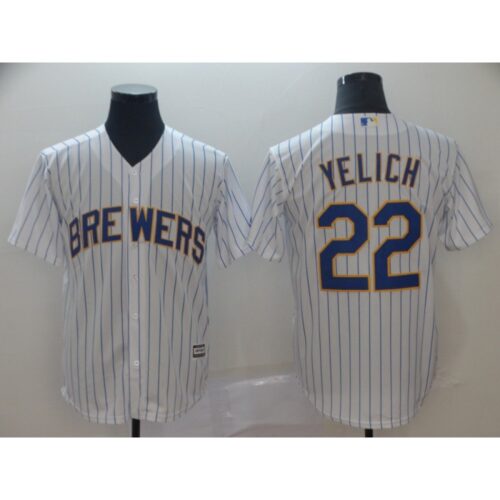 686321ba5ce3e_1 Men's Milwaukee Brewers #22 Christian Yelich "Yeli" White Cool Base Stitched MLB Jersey