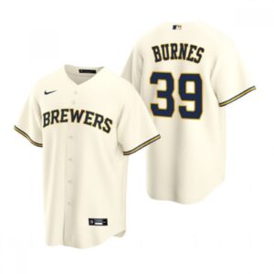 686321dca84be_1 Men's Milwaukee Brewers #39 Corbin Burnes Cream Cool Base Stitched Jersey