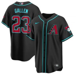 686321e28d4ee_1 Men's Arizona Diamondbacks #23 Zac Gallen 2023/24 Black Cool Base Stitched Baseball Jersey
