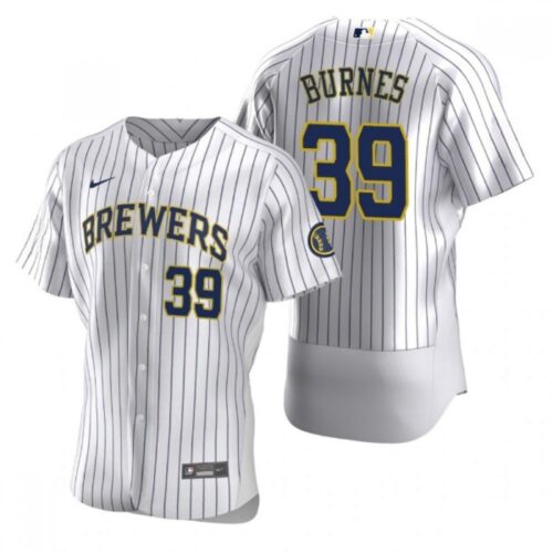 686321e58da5e_1 Men's Milwaukee Brewers #39 Corbin Burnes White Flex Base Stitched MLB Jersey