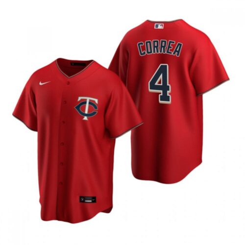 686321f7280f0_1 Men's Minnesota Twins #4 Carlos Correa Red Cool Base Stitched Jersey
