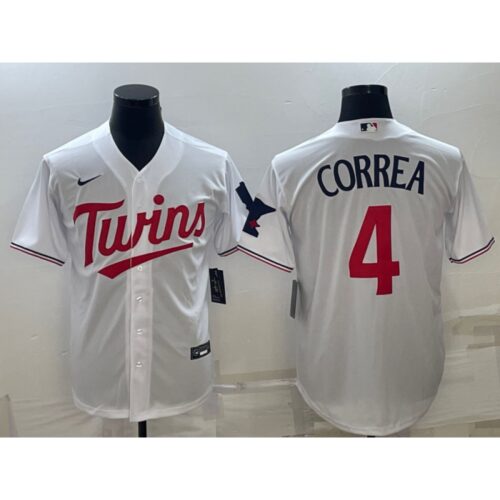 686322064437b_1 Men's Minnesota Twins #4 Carlos Correa White Cool Base Stitched Jersey