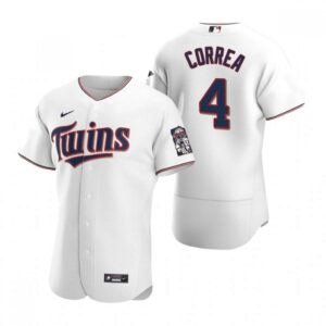 686322096484a_1 Men's Minnesota Twins #4 Carlos Correa White Flex Base Stitched Jersey