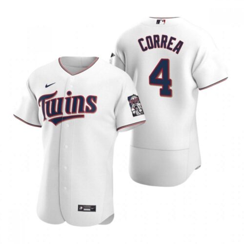 686322096484a_1 Men's Minnesota Twins #4 Carlos Correa White Flex Base Stitched Jersey