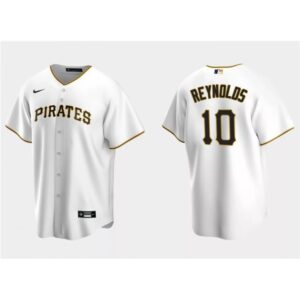 686322baad27f_1 Men's Pittsburgh Pirates #10 Bryan Reynolds White Cool Base Stitched Baseball Jersey