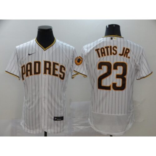 686322d36c6a9_1 Men's San Diego Padres #23 Fernando Tatis Jr. White Flex Base Stitched MLB Jersey