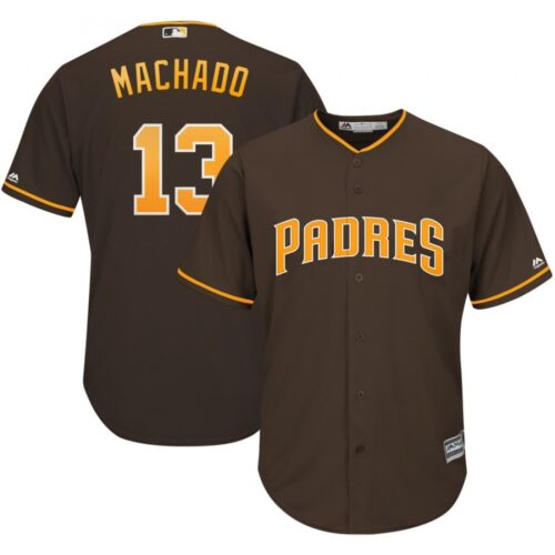 686322e444fa0_1 Men's San Diego Padres #13 Manny Machado Coffee Cool Base Stitched MLB Jersey