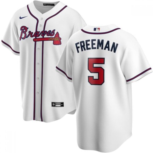 686322eef29fc_1 Youth Atlanta Braves #5 Freddie Freeman White Cool Base Stitched Jersey
