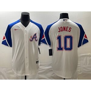 68632320976c5_1 Men's Atlanta Braves #10 Chipper Jones White 2023 City Connect Cool Base Stitched Baseball Jersey