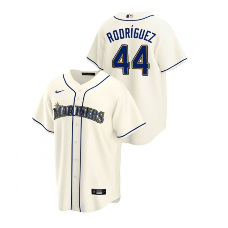 68632368a0c7d_1 Men's Seattle Mariners #44 Julio Rodriguez Cream Cool Base Stitched jersey