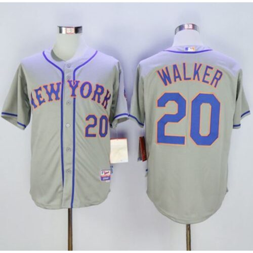 68632370c14da_1 Mets #20 Neil Walker Grey Cool Base Stitched MLB Jersey