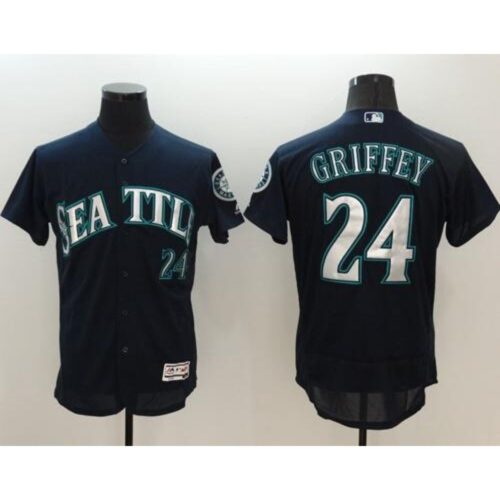 686323b098807_1 Mariners #24 Ken Griffey Navy Blue Flexbase Authentic Collection Stitched MLB Jersey