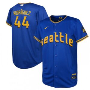 686323c592139_1 Youth Seattle Mariners #44 Julio Rodriguez Royal 2023 City Connect Stitched Baseball Jersey