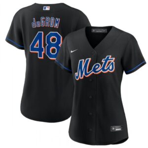 686323e894cbd_1 Women's New York Mets #48 Jacob deGrom 2022 Black Cool Base Stitched MLB Jersey(Run Small)