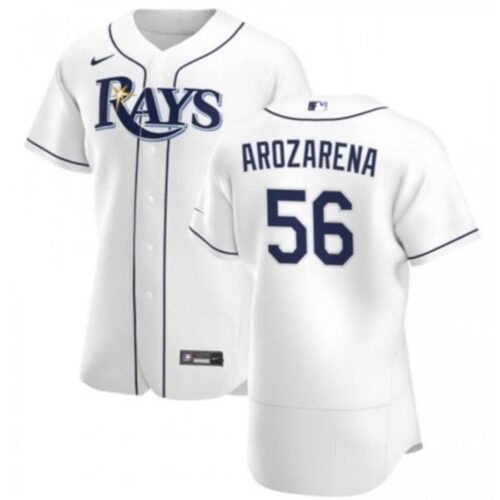 686323eda1f2a_1 Men's Tampa Bay Rays #56 Randy Arozarena White Flex Base Stitched Jersey