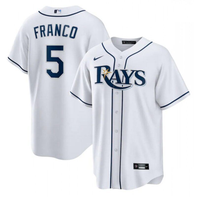 686323f92707a_1 Men's Tampa Bay Rays #5 Wander Franco White Cool Base Stitched Baseball Jersey