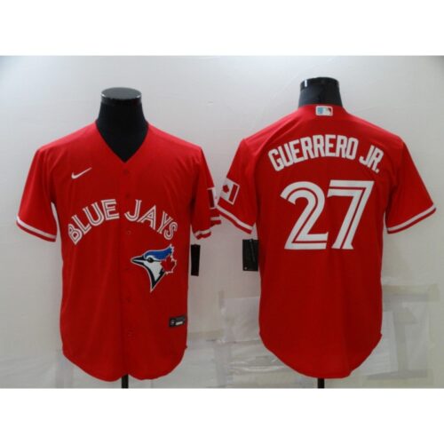 686323fe911c8_1 Men's Toronto Blue Jays #27 Vladimir Guerrero Jr. Red Cool Base Stitched Jersey