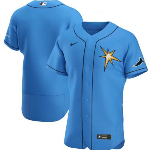 6863242122538_1 Men's Tampa Bay Rays Blank Blue Flex Base Stitched Jersey