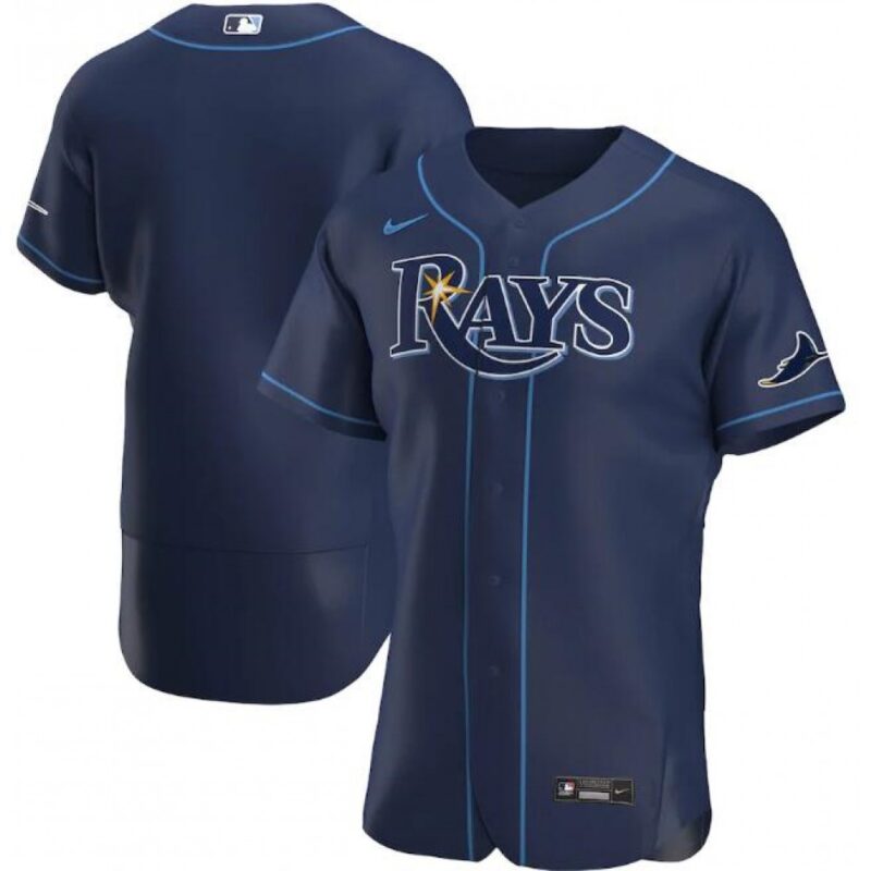6863243069951_1 Men's Tampa Bay Rays Blank Navy Flex Base Stitched Jersey