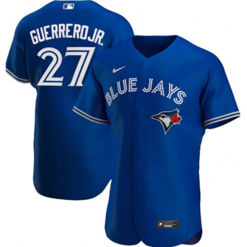 6863244d4ff95_1 Men's Toronto Blue Jays #27 Vladimir Guerrero Jr. Blue Flex Base Stitched Jersey
