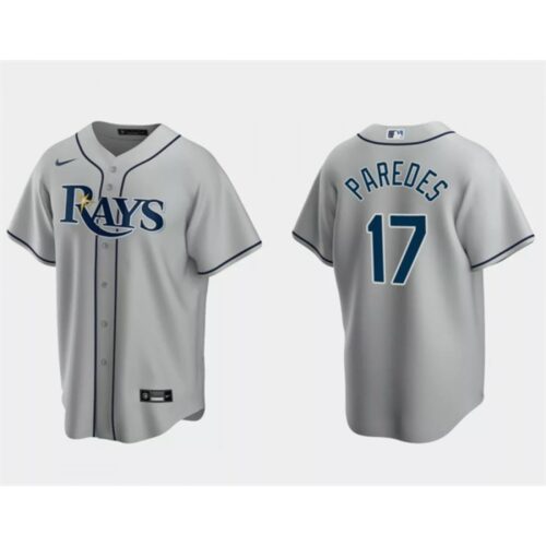 68632459afc26_1 Men's Tampa Bay Rays #17 isaac Paredes Gray Cool Base Stitched Baseball Jersey