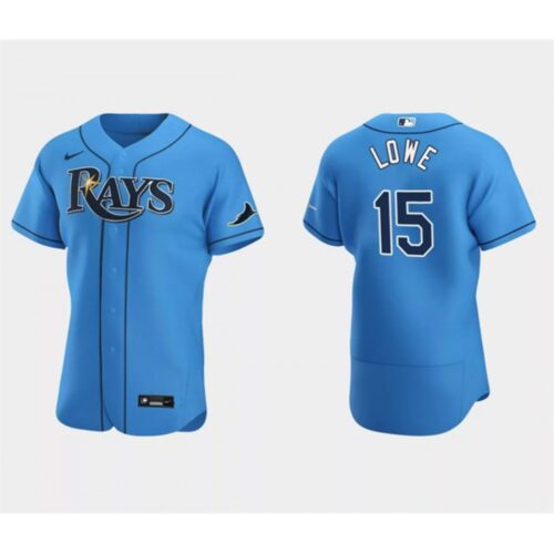 6863245c86dbe_1 Men's Tampa Bay Rays #15 Josh Lowe Light Blue Flex Base Stitched Jersey