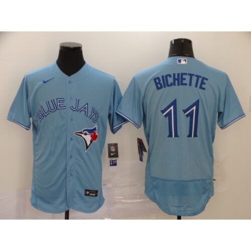 686324649f2b5_1 Men's Toronto Blue Jays #11 Bo Bichette Blue Flex Base Stitched MLB Jersey