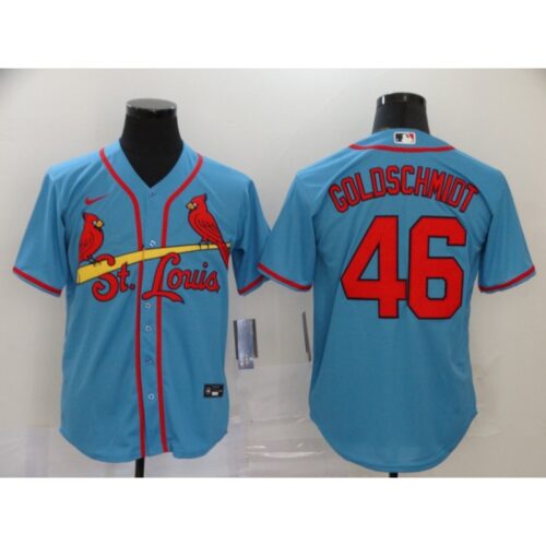 6863249d45d48_1 Men's St. Louis Cardinals #46 Paul Goldschmidt Blue Cool Base Stitched MLB Jersey