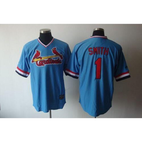 686324b3ba793_1 Cardinals #1 Ozzie Smith Blue Cooperstown Throwback Stitched MLB Jersey