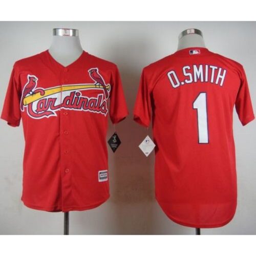 686324c40a105_1 Cardinals #1 Ozzie Smith Red Cool Base Stitched MLB Jersey